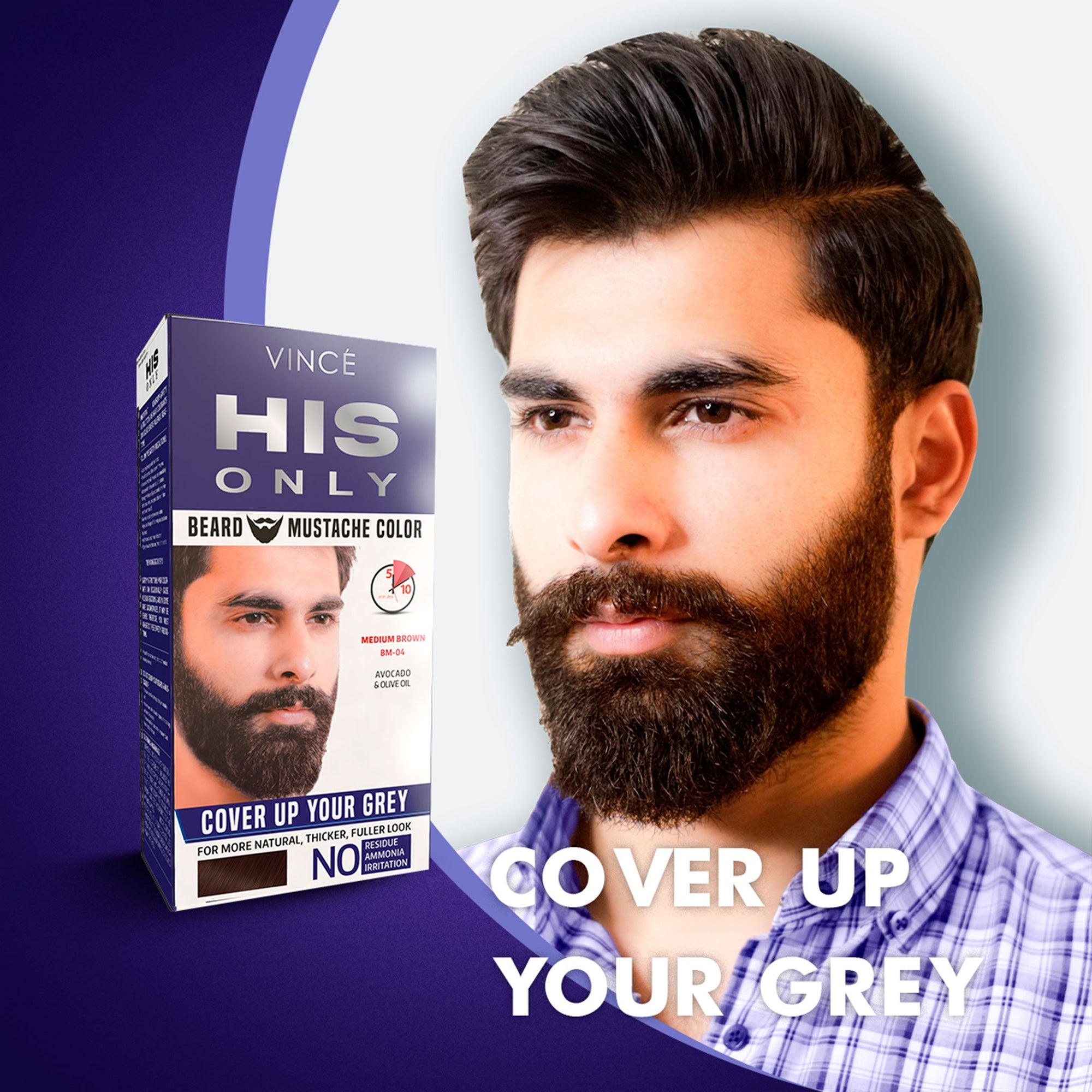 Buy  Vince Dark Brown - Beard & Mustache Color - at Best Price Online in Pakistan