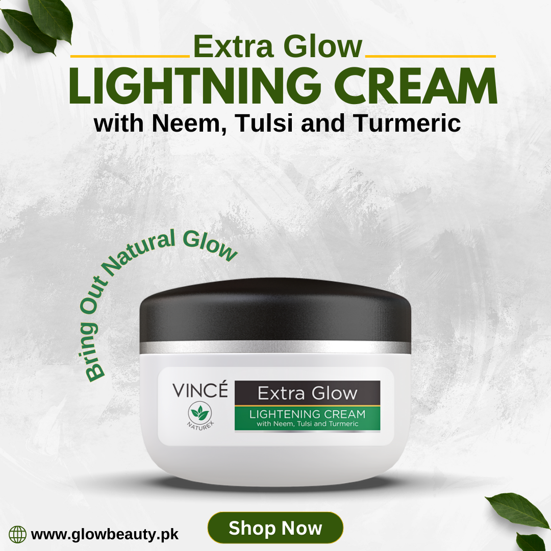 Buy  Vince Extra Glow Lightening Cream with Neem, Tulsi and Turmeric - 40g - at Best Price Online in Pakistan