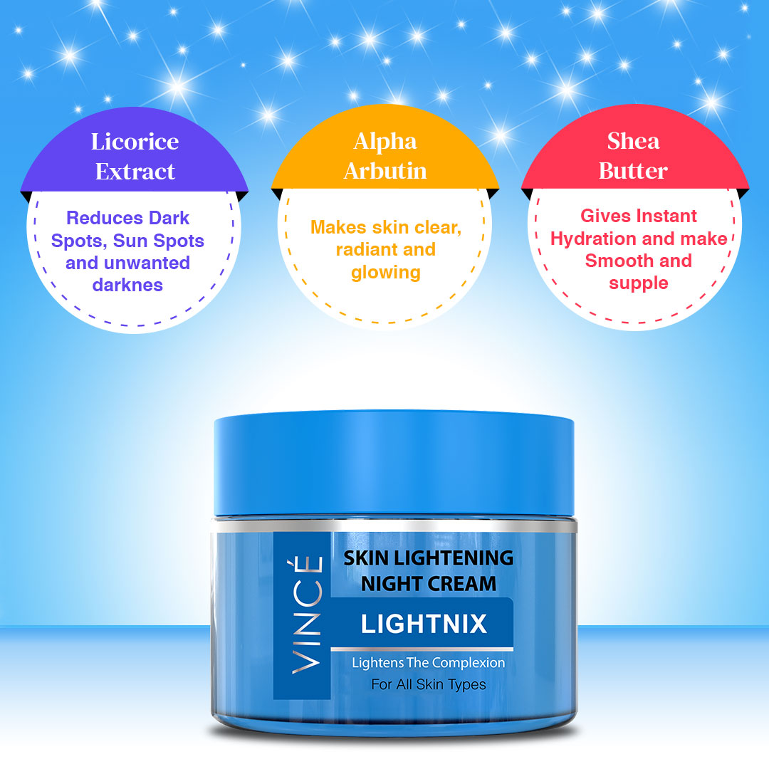 Buy Vince Skin Lightening Night Cream Lightnix 50ml Online in