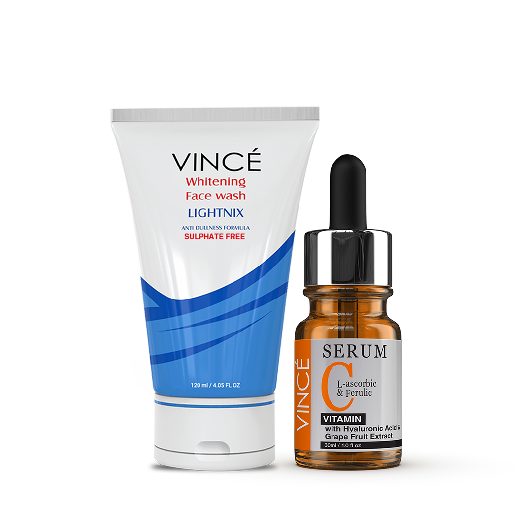 Vince Rice Kit Vince 2 Step Radiant Glow Kit (Face Wash + Serum) – Glow Beauty