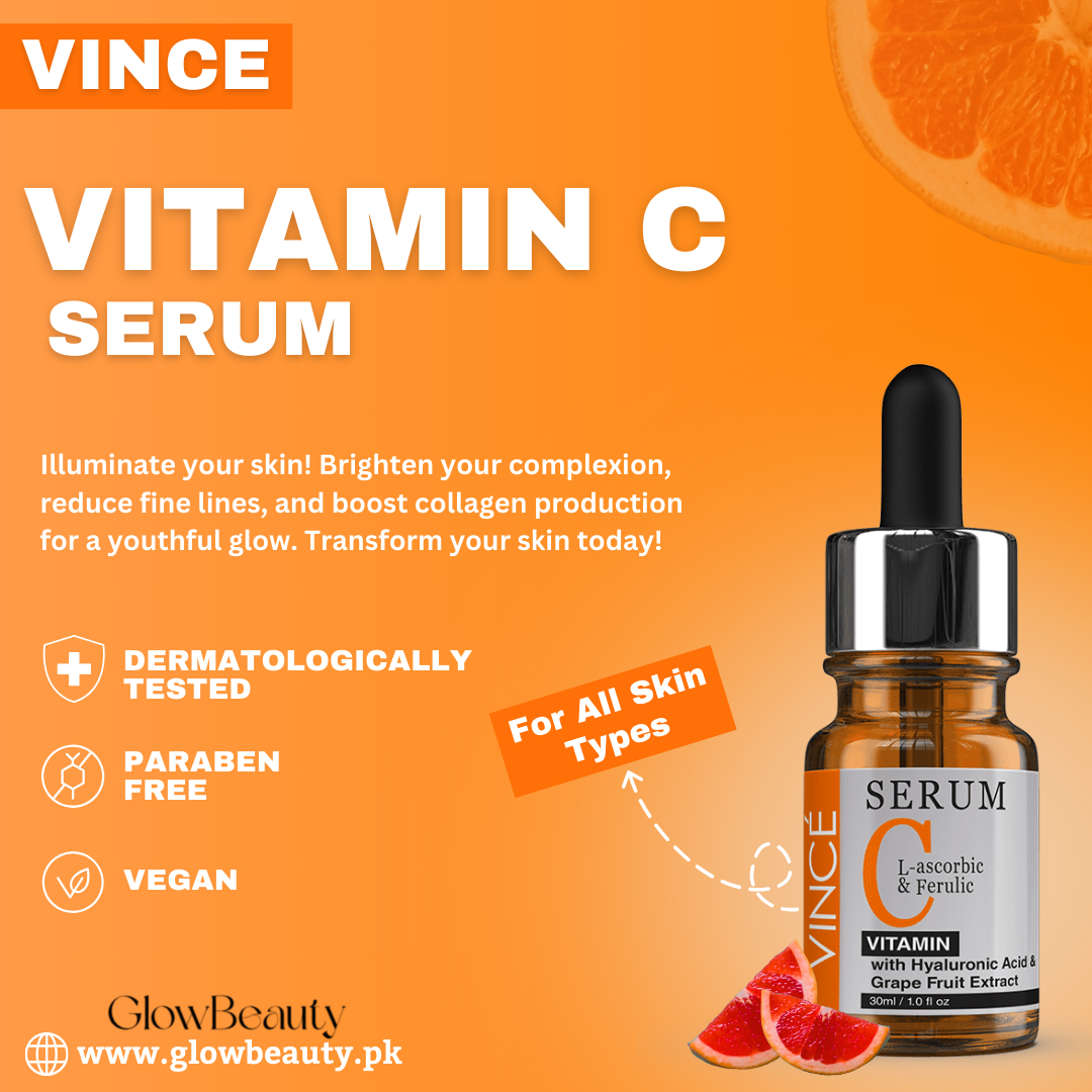Vince Vitamin C Serum for Face Reduce Your Dull Skin - Glow Beauty