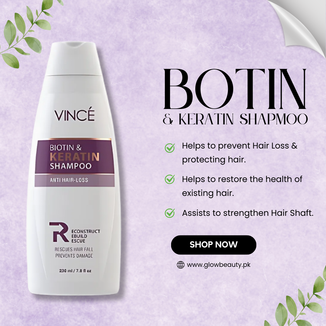 Buy  Vince Biotin &amp; Keratin Shampoo - 230ml - at Best Price Online in Pakistan