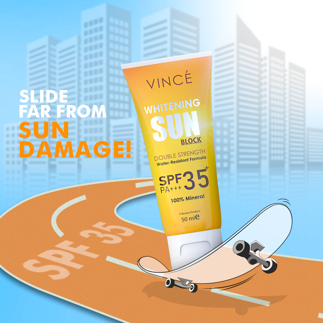 Buy Vince Whitening Sunblock SPF 35+ - 50ml - at Best Price Online in Pakistan